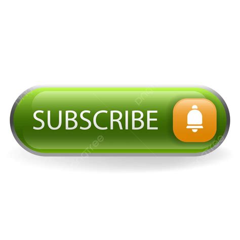Subscribe Channel Social Media Button Promotion Banner 3d Social