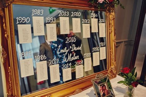 It'll give your guests an ice breaker at the table too as they try and work out the connection between all the tables. 18 Creative Ways to Display Your Wedding Table Plan | weddingsonline