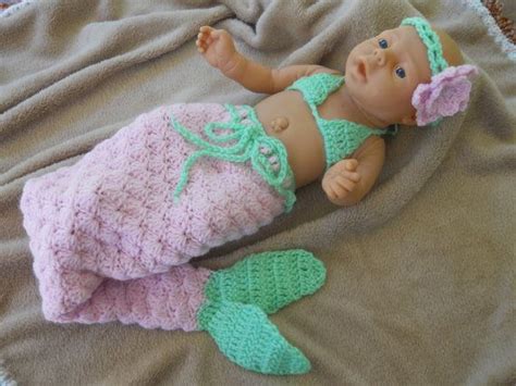 Pattern Crochet Baby Mermaid Photo Prop Set By Rebelcrochet 550