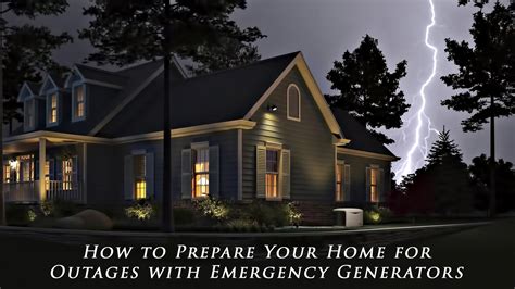 Homeowner Advice How To Prepare Your Home For Outages With Emergency