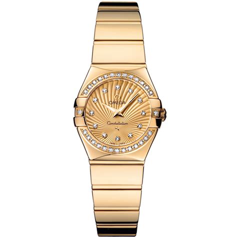 Constellation Yellow Gold Diamonds Watch 123 55 24 60 58 002 Omega Us®