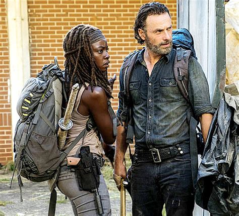 rick and michonne the walking dead photo 40283491 fanpop