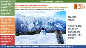 Aqa paper 2 question 5, writing to persuade mr salles. Language paper 1 question 5: descriptive writing ...