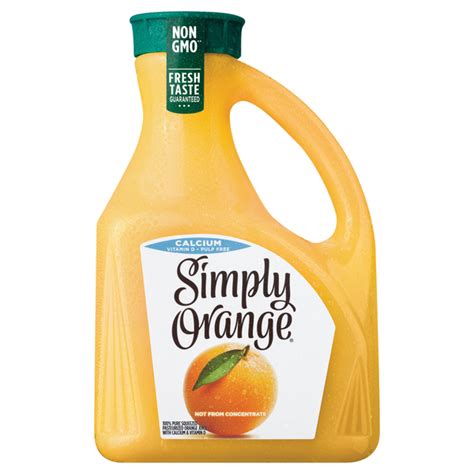 Save On Simply Orange Orange Juice With Calcium And Vitamin D Pulp Free