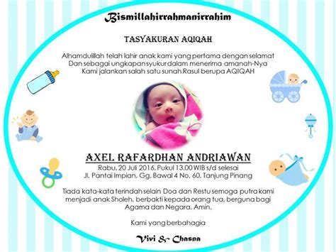 Background Kartu Ucapan Aqiqah