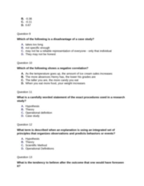 SOLUTION: Ap psychology unit 1 scientific foundations of psychology