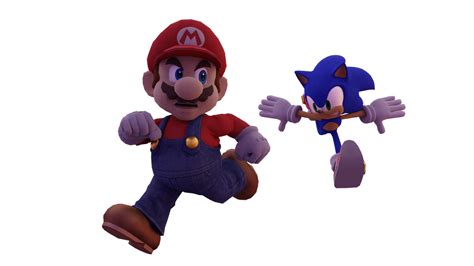 Mario Vs Sonic By Super64fan On Deviantart