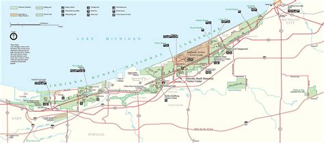 Map Of Indiana Dunes National Lakeshore