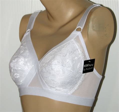 Plusform Instant Shaping 1685 Lace Cotton Blend No Wire Bra Ebay