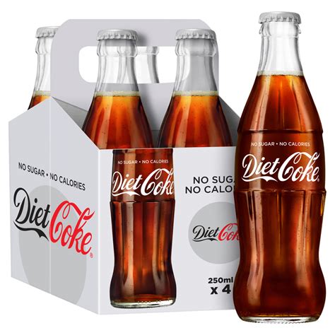 Diet Coke Glass 4 X 250ml Wilko