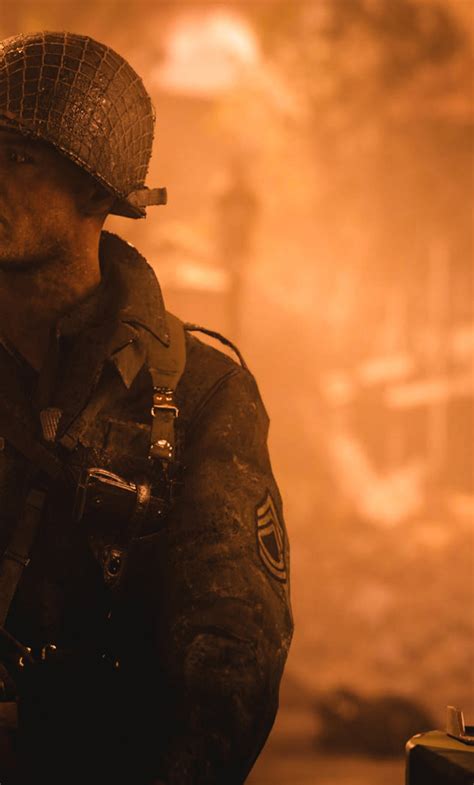1280x2120 Call Of Duty Wwii Soldier Iphone 6 Plus Wallpaper Hd Games