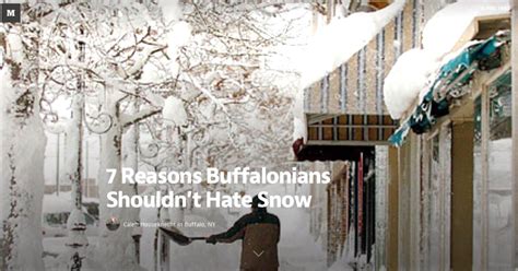 7 Reasons That Buffalonians Shouldnt Hate The Snow Buffalo Rising