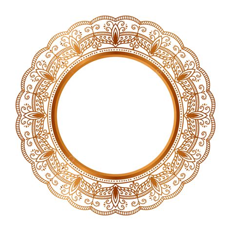 Golden Luxury Frame Vector Design Images Luxury Golden Circle Frame