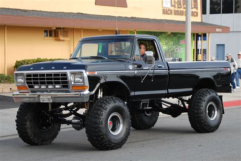 Lifted Black Old Ford Trucks