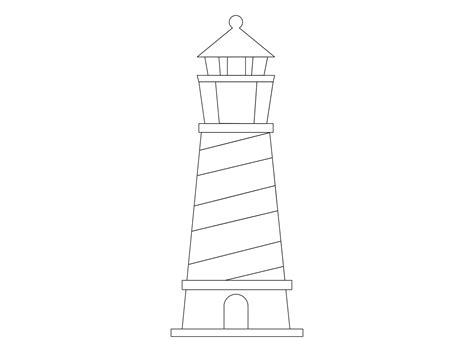 Lighthouse Outlines Clipart