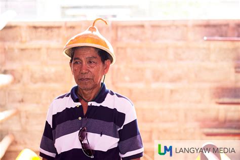 A tabungaw is a unique and functional headpiece which shields a user from the rain and the sun. Teofilo Garcia, National Living Treasure from Abra • langyaw