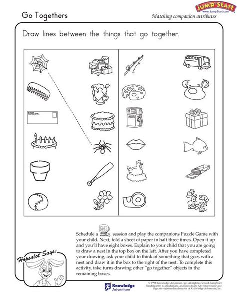 Go Togethers View Logical Reasoning Worksheets For