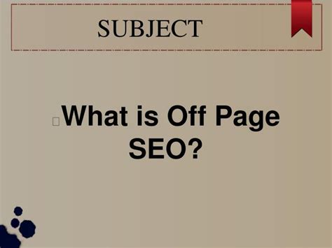 ppt what is off page seo crb tech powerpoint presentation free download id 7356547