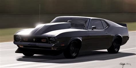 1971 Ford Mustang Mach 1 Black Beast Photo Paint