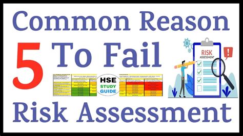 5 Common Reasons To Fail Risk Assessment Risk Assessment Hse