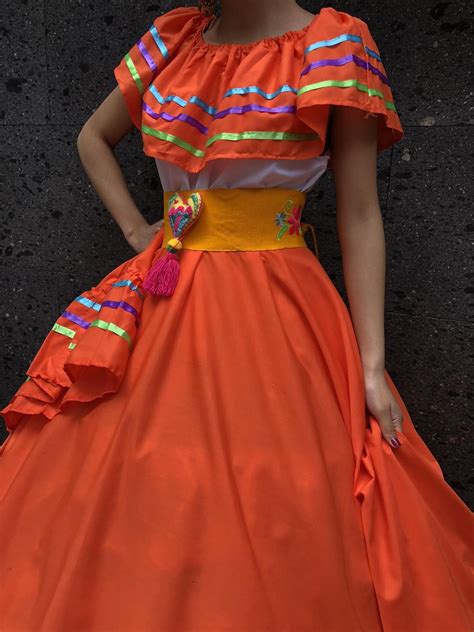 Mexican Dance Dress Mexican Dresses Mexican Halloween Costume Mexican Traditional Clothing