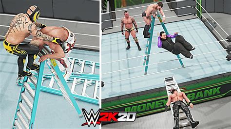 Wwe 2k20 Top 10 Craziest Money In The Bank Ladder Moments Youtube