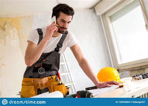 Productive Worker In A Process Of A Productive Thinking Stock Image - Image of background 