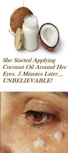 She Started Applying Coconut Oil Around Her Eyes 5 Minutes Later