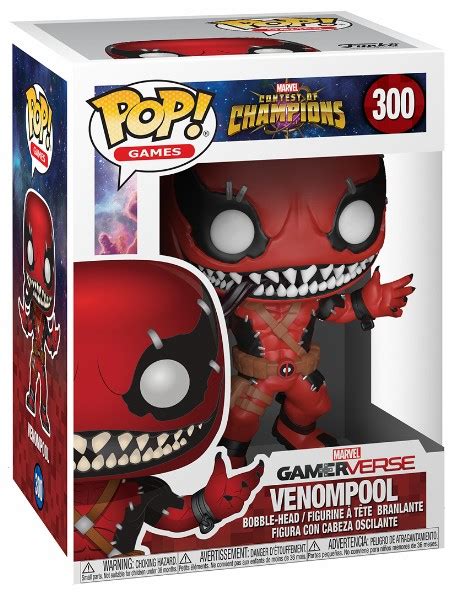 Funko Pop 300 Marvel Contest Of Champions Venompool Figure Razors