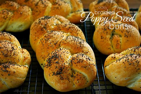 Easy Braided Poppy Seed Buns Wildflours Cottage Kitchen