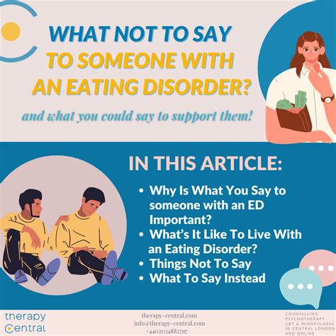 What Not To Say To Someone With An Eating Disorder Therapy Central