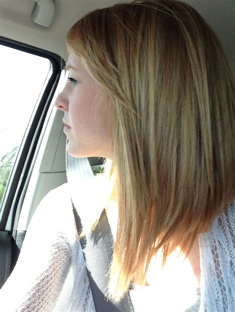 You don't have to bother about them looking perfectly tamed. Long hair angled bob | Hair Style and Color for Woman