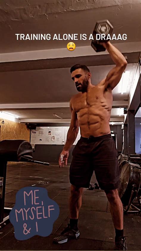 Hollyoaks Off The Charts Davood Ghadami Shirtless Working Out On Insta Story