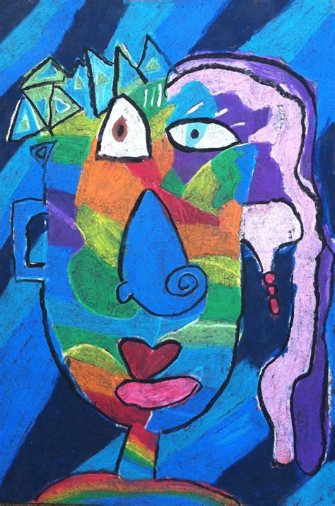 Picasso Faces On White Paper Christian Art Lessons