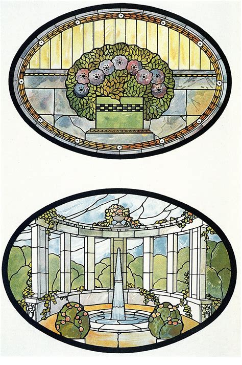 Frieze Tile Art Nouveau Stained Glass Designs