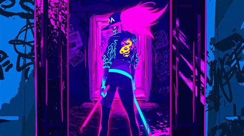Hintergrundbilder Cyberpunk Neon 4k Rosa Gelb Hellblau