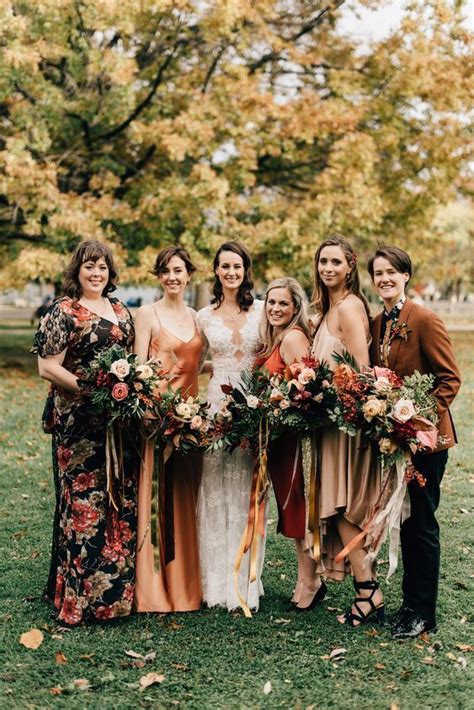 Top 9 Fall Wedding Color Schemes For 2019—burnt Orange Bridesmaid