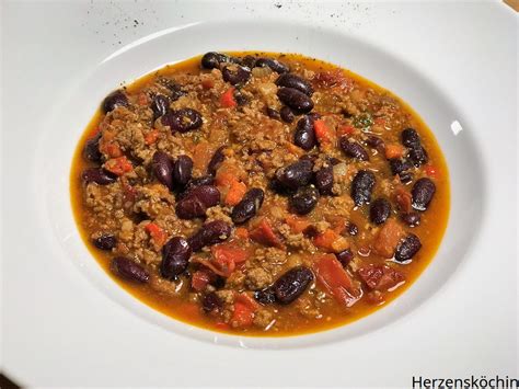 Chili con Carne mit Zimt und Koriander Herzensköchin