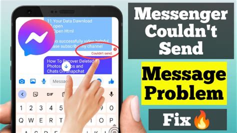 Solved Messenger Couldnt Send The Message Problem How To Fix