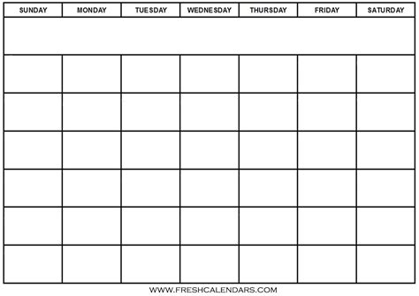 Free Printable Blank Calendar 2020