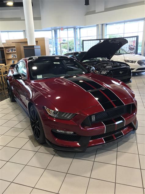 Gorgeous Ruby Red Gt350 At My Local Dealer Rmustang