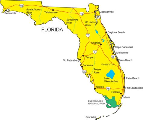 Fl Map Florida State Map