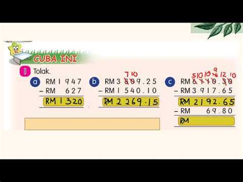 Matematik Tahun 3 Wang  YouTube