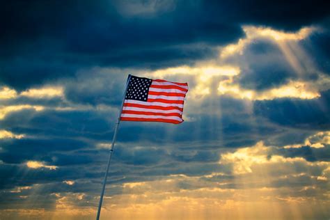 Memorial Day 2012 American Flag With Clouds And Sun Rays Flickr