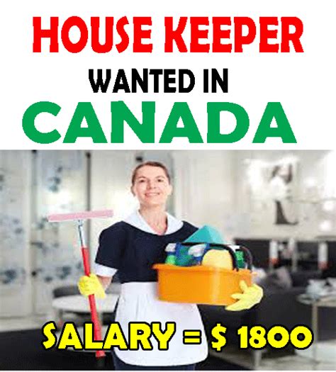 Students and housewives are welcome. Housekeeper Vacancy in Canada | Apply Now - Gulf Job Mag
