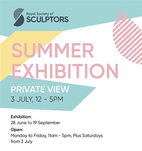 Invitation to Royal Society Of Sculptors Summer Exhibition 2021
