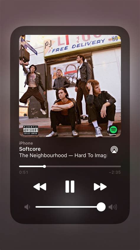 Softcore Song By The Neighbourhood Spotify Music Poster Ideas Spotify Music Music Collage