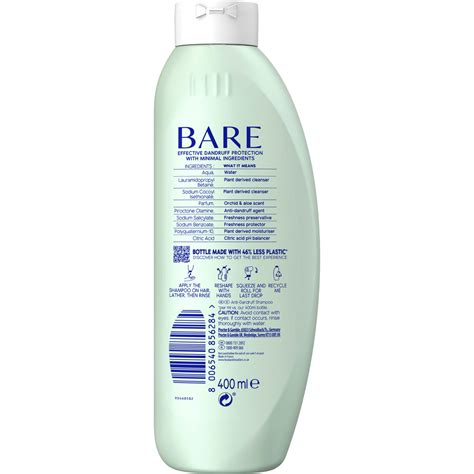 Head And Shoulders Bare Soothing Hydration Shampoo 400ml Wilko