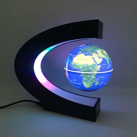 Magnetic Levitating Globe World Map Ball Lamps Globe Glow Magnetic