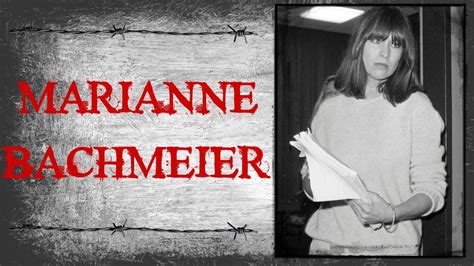 Der prozess gegen bachmeier erregt 1982 bundesweites ihre letzten lebenswochen ließ marianne bachmeier auf eigenen wunsch von dem ndr reporter. MARIANNE BACHMEIER │ ONE MOMENT IN CRIME - YouTube
